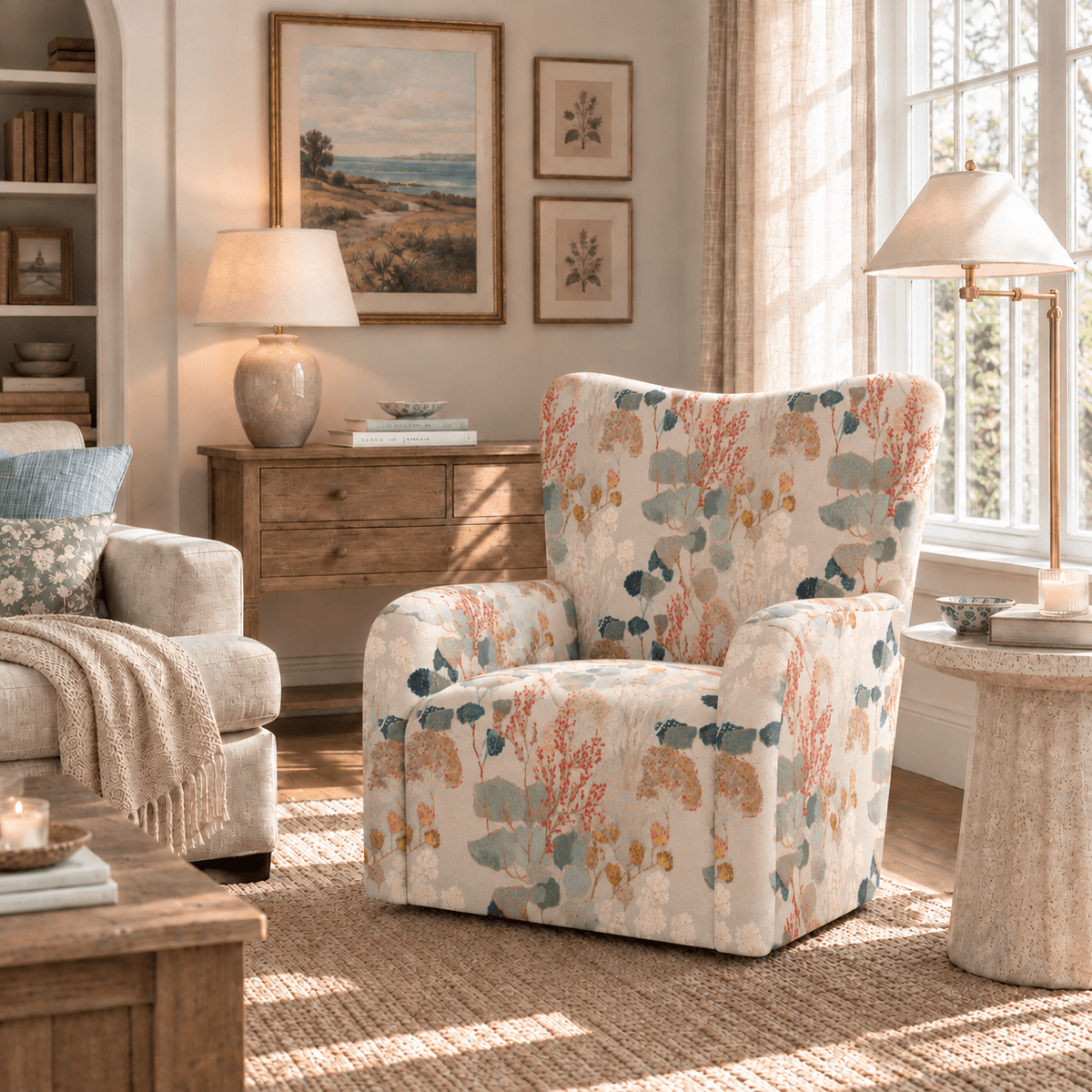 The Winston Chair in Hedgerow - Lemon Park