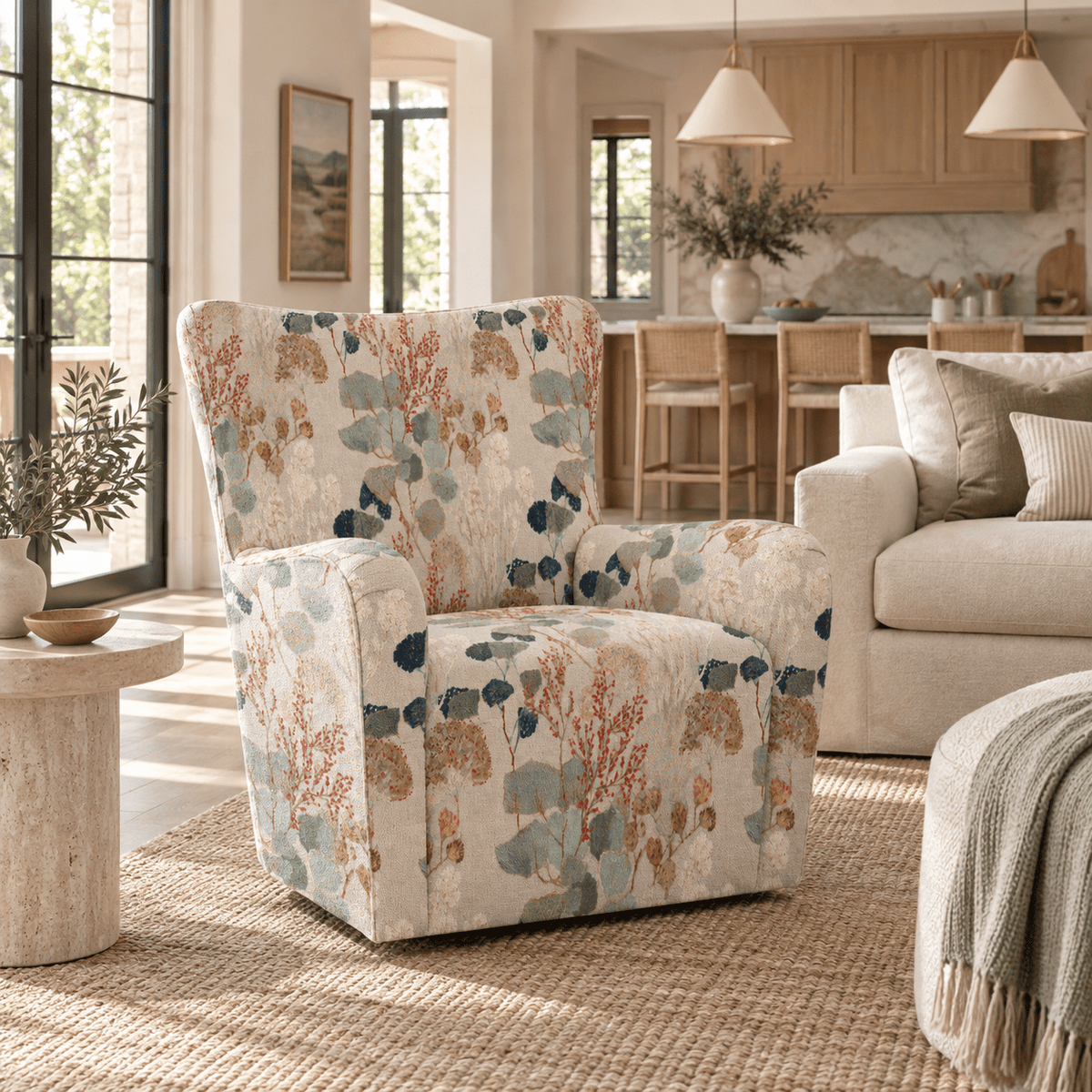 The Winston Chair in Hedgerow - Lemon Park