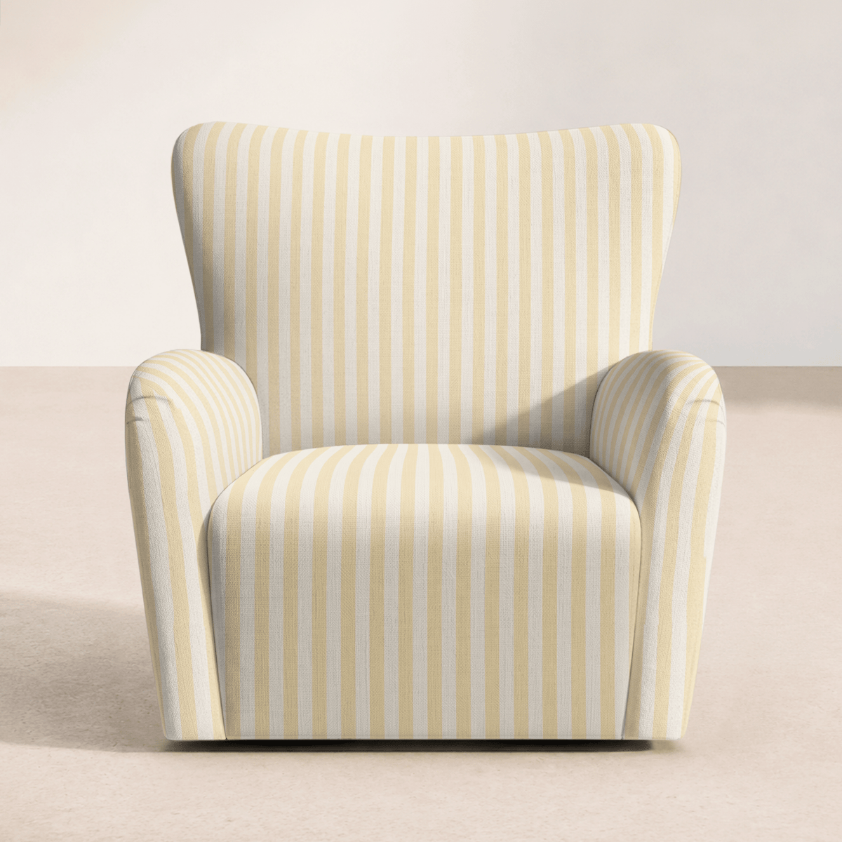 The Winston Chair in Juliet's Garden Easter Yellow Stripe - Lemon Park