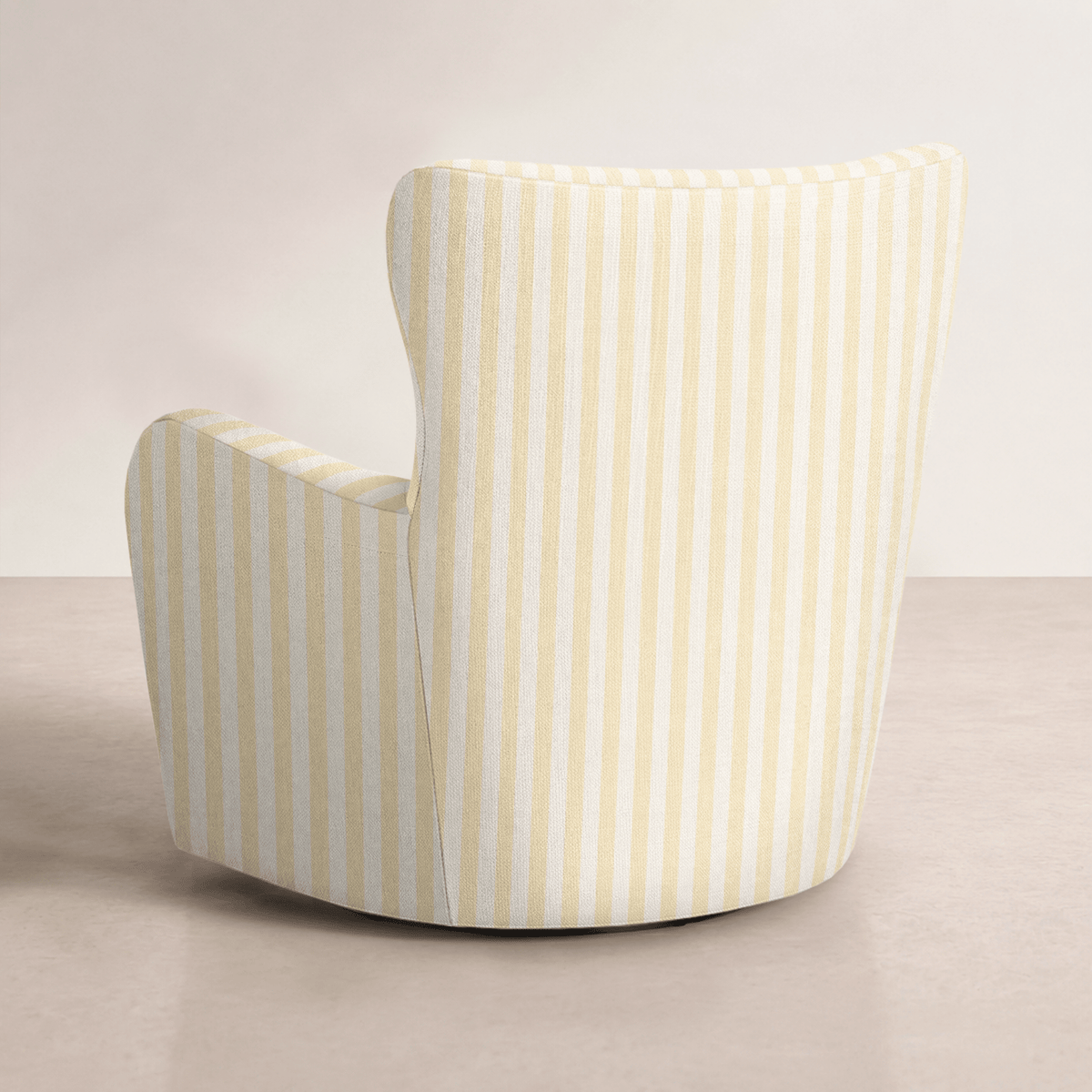 The Winston Chair in Juliet's Garden Easter Yellow Stripe - Lemon Park