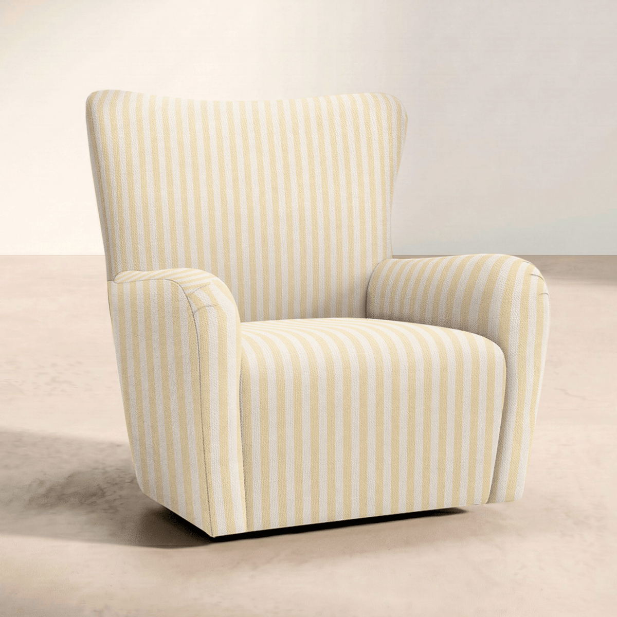 The Winston Chair in Juliet's Garden Easter Yellow Stripe - Lemon Park