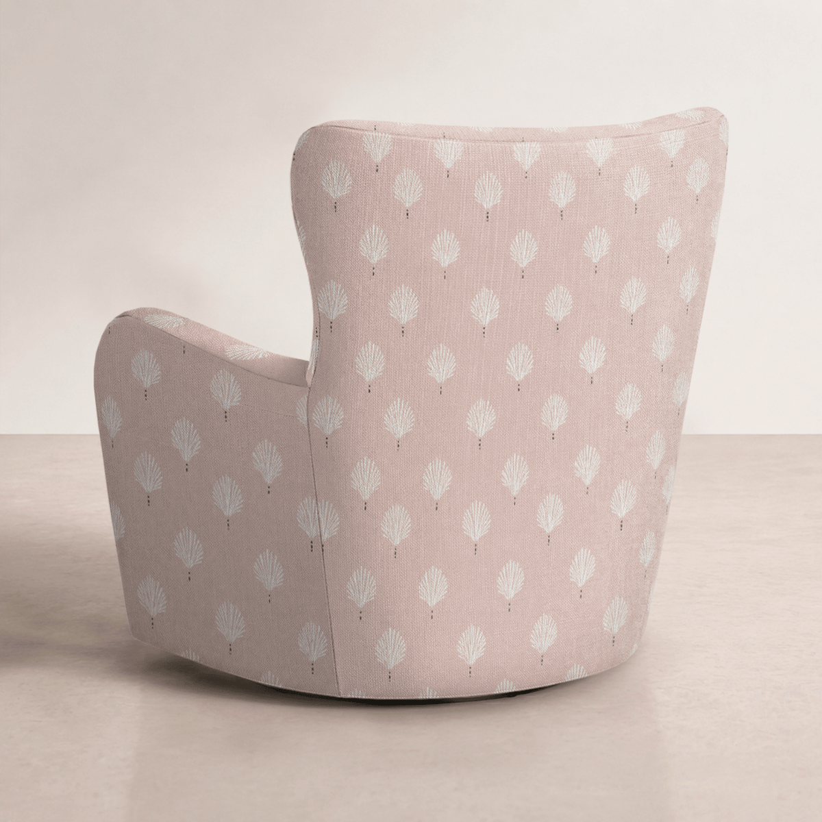 The Winston Chair in Loose Stems Petaline Block Print - Lemon Park