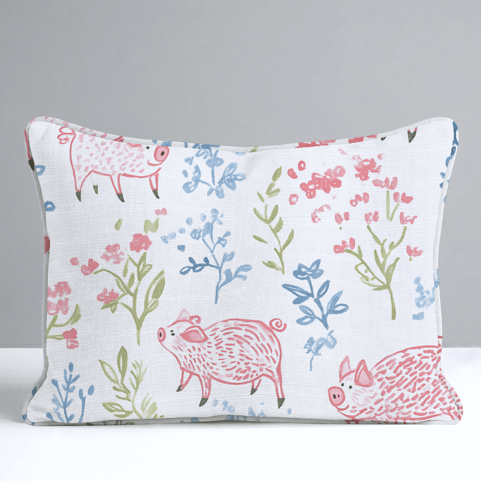 These Piggies Throw Pillow - Lemon Park