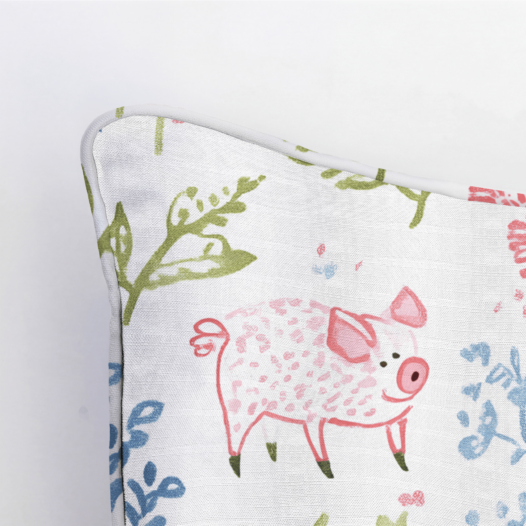 These Piggies Throw Pillow - Lemon Park
