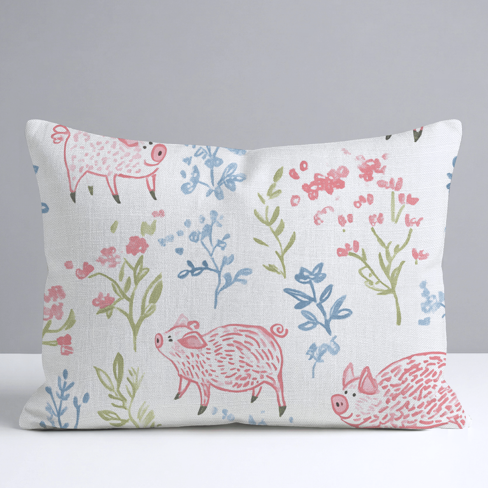 These Piggies Throw Pillow - Lemon Park