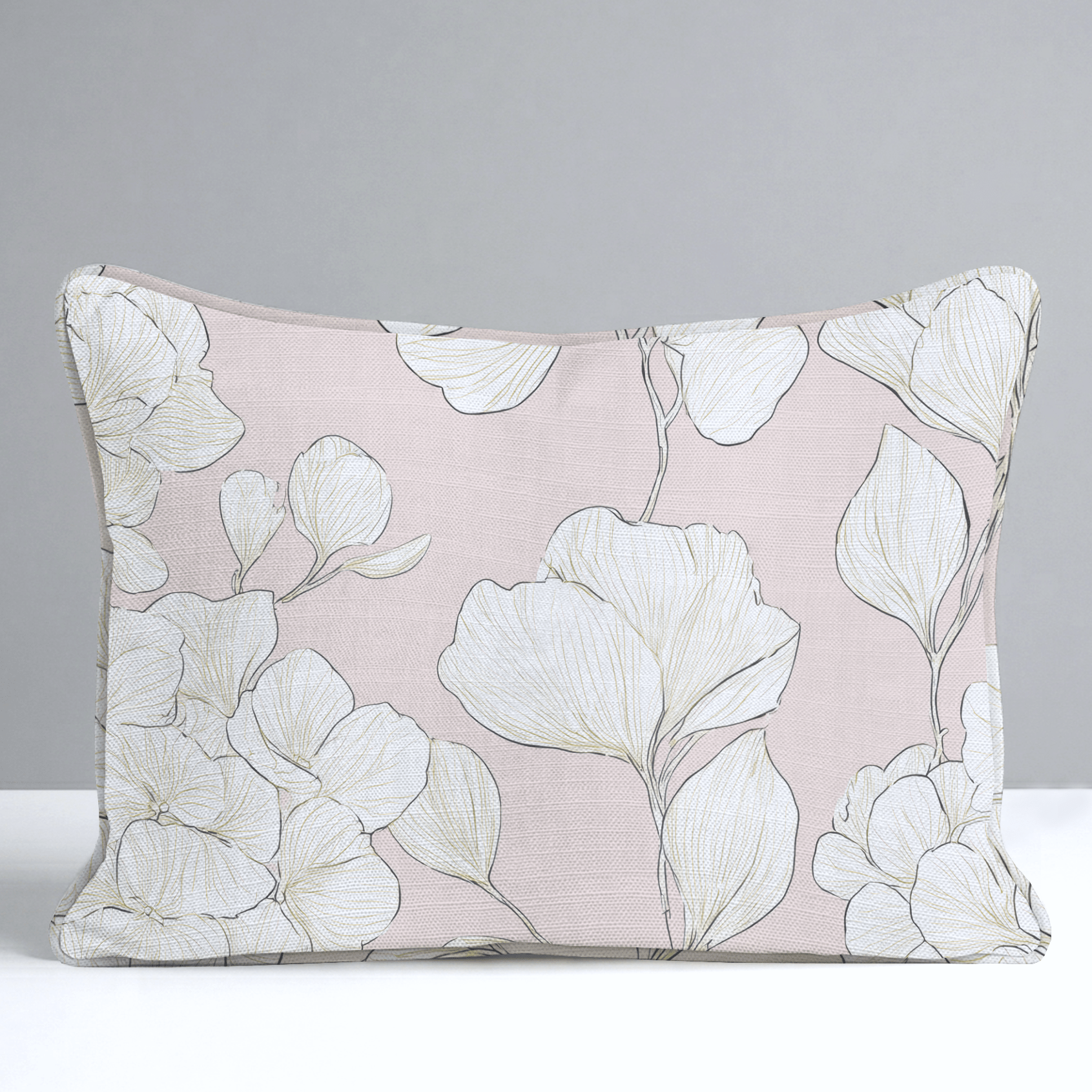Think Pink Hydrangea Throw Pillow - Lemon Park