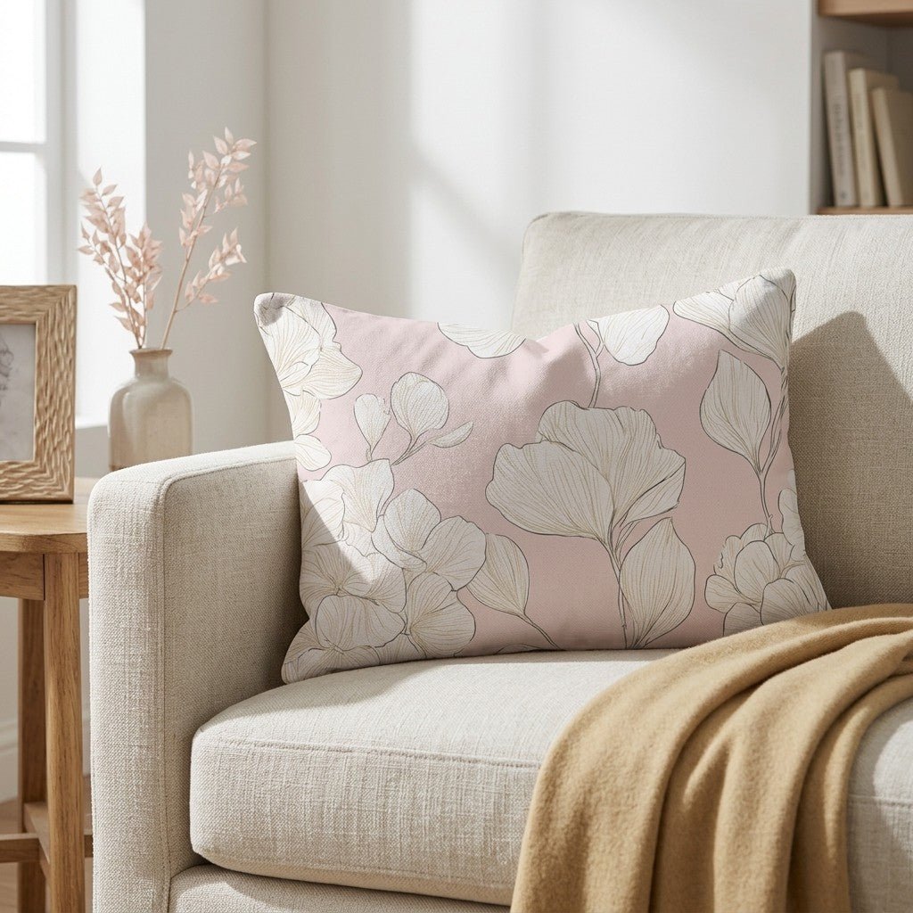 Think Pink Hydrangea Throw Pillow - Lemon Park
