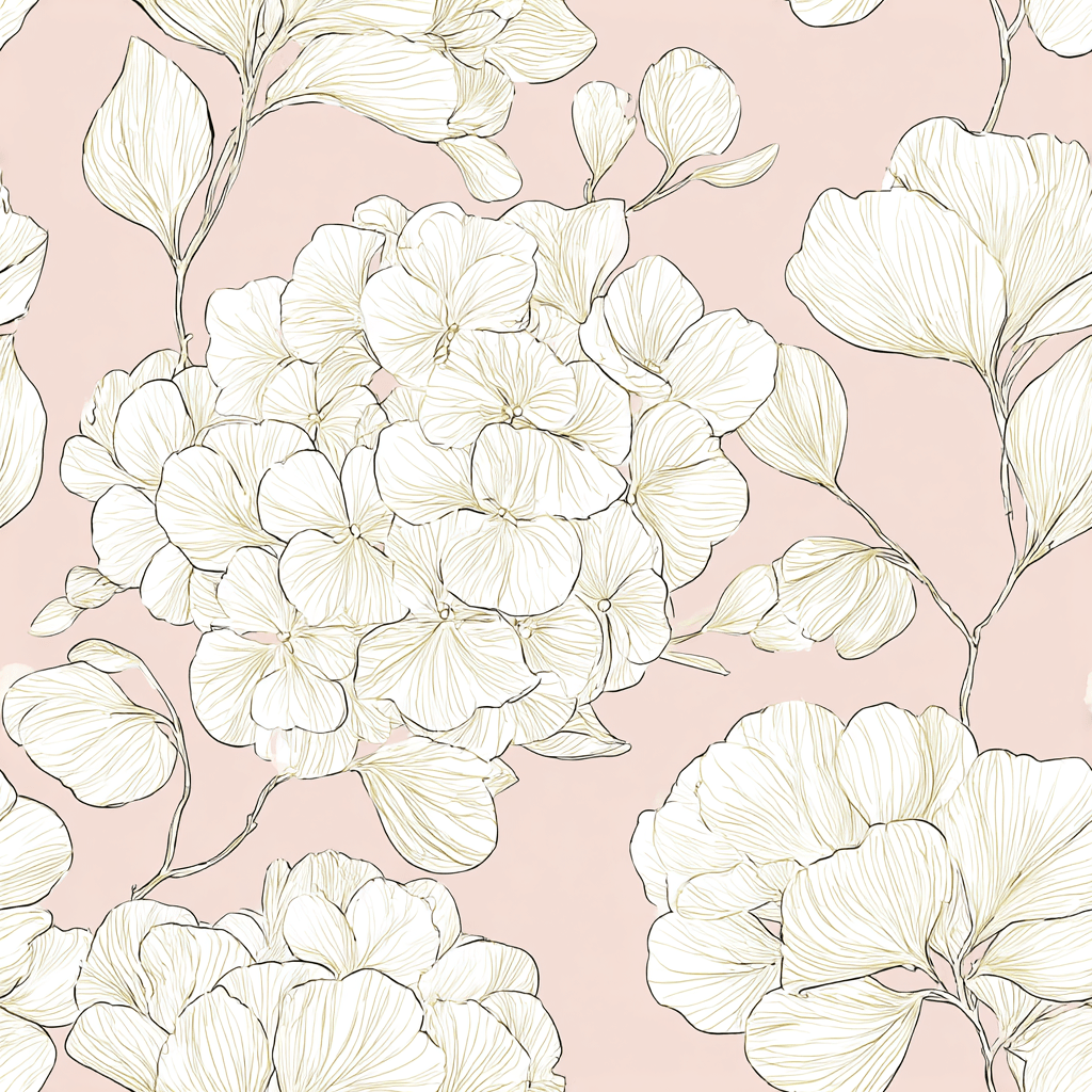 Think Pink Hydrangea Wallpaper - Lemon Park