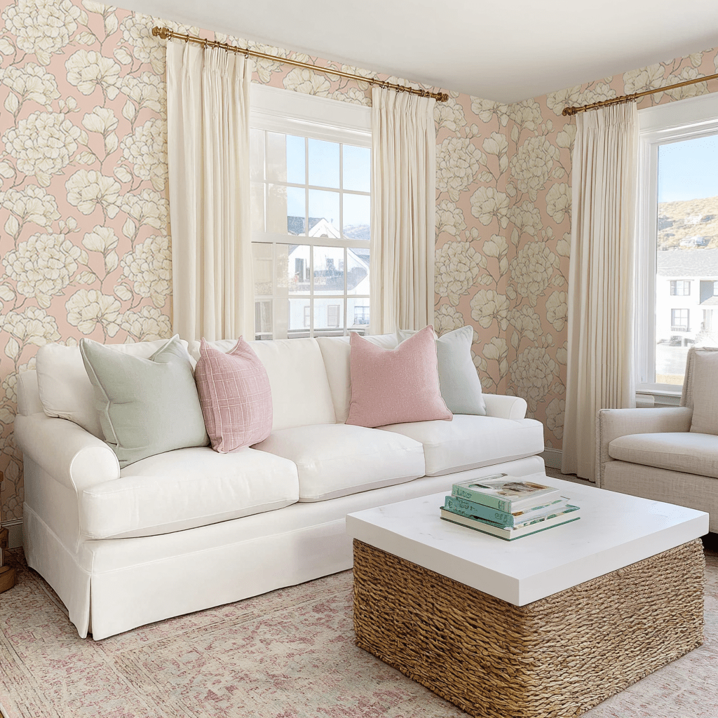 Think Pink Hydrangea Wallpaper - Lemon Park