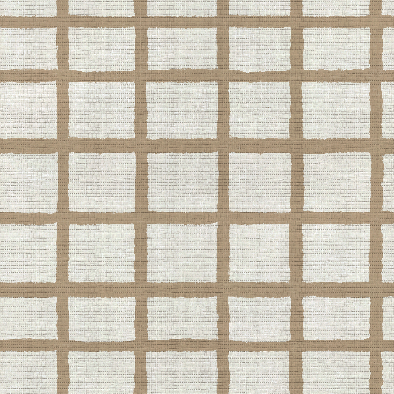 Thistle Check Faux Grasscloth Wallpaper - Lemon Park