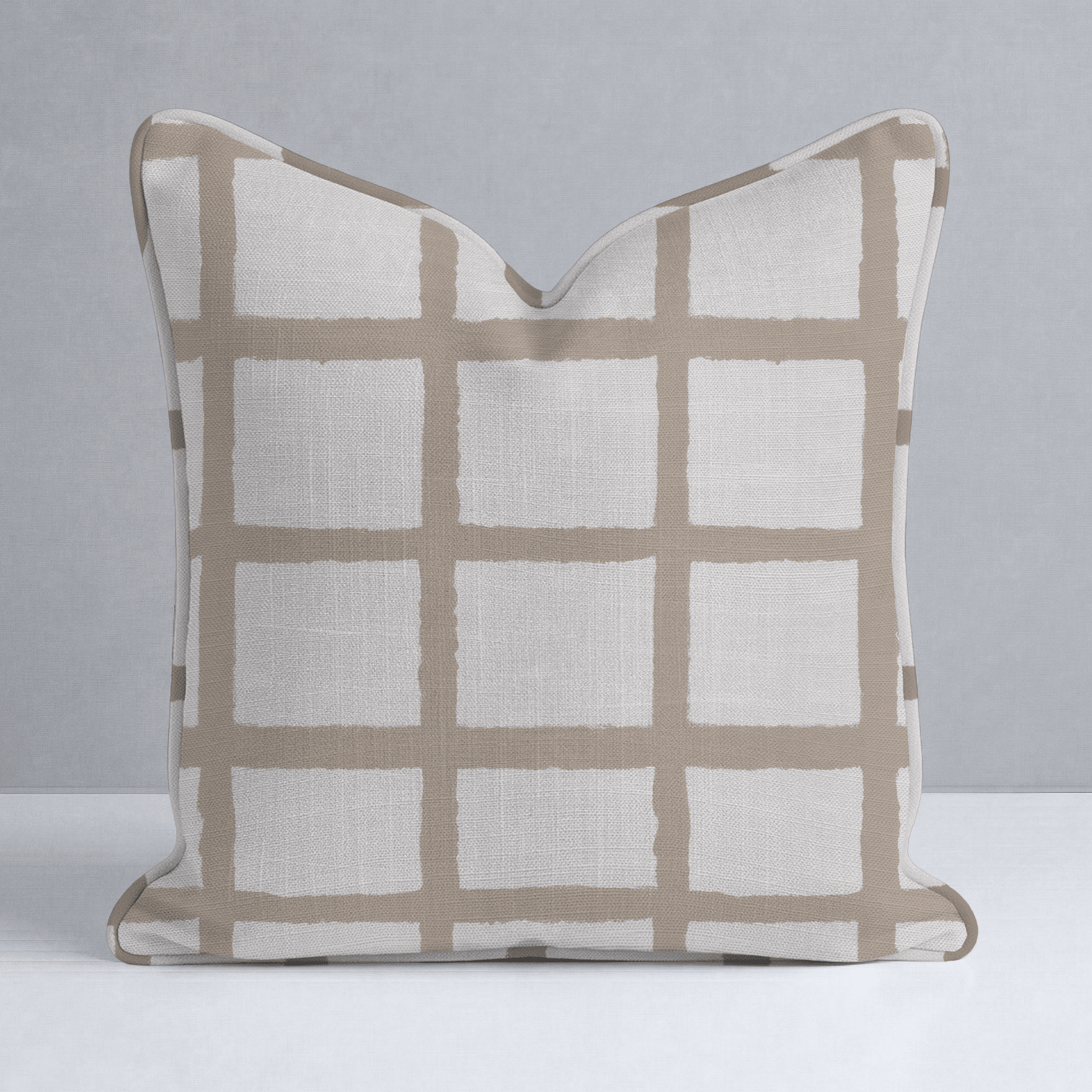 Thistle Check Throw Pillow - Lemon Park