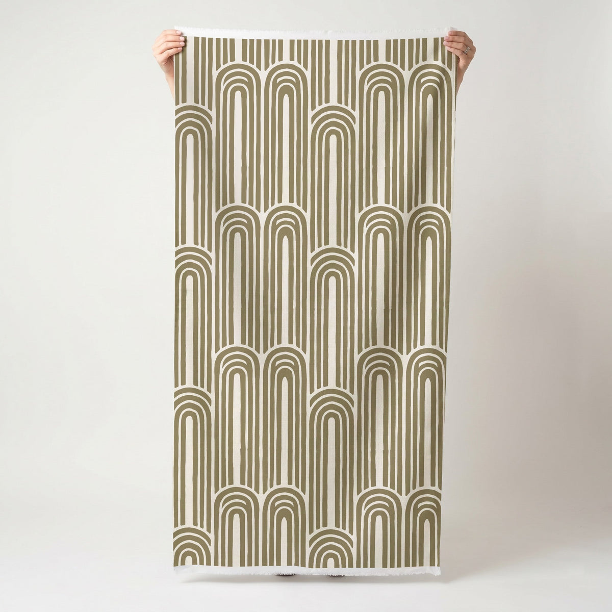 Thistle Hill Olive Arches - Fabric - Lemon Park