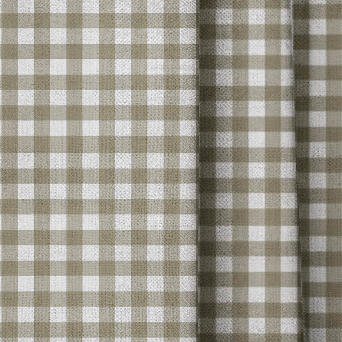 Thistle Hill Olive Gingham - Drapery - Lemon Park