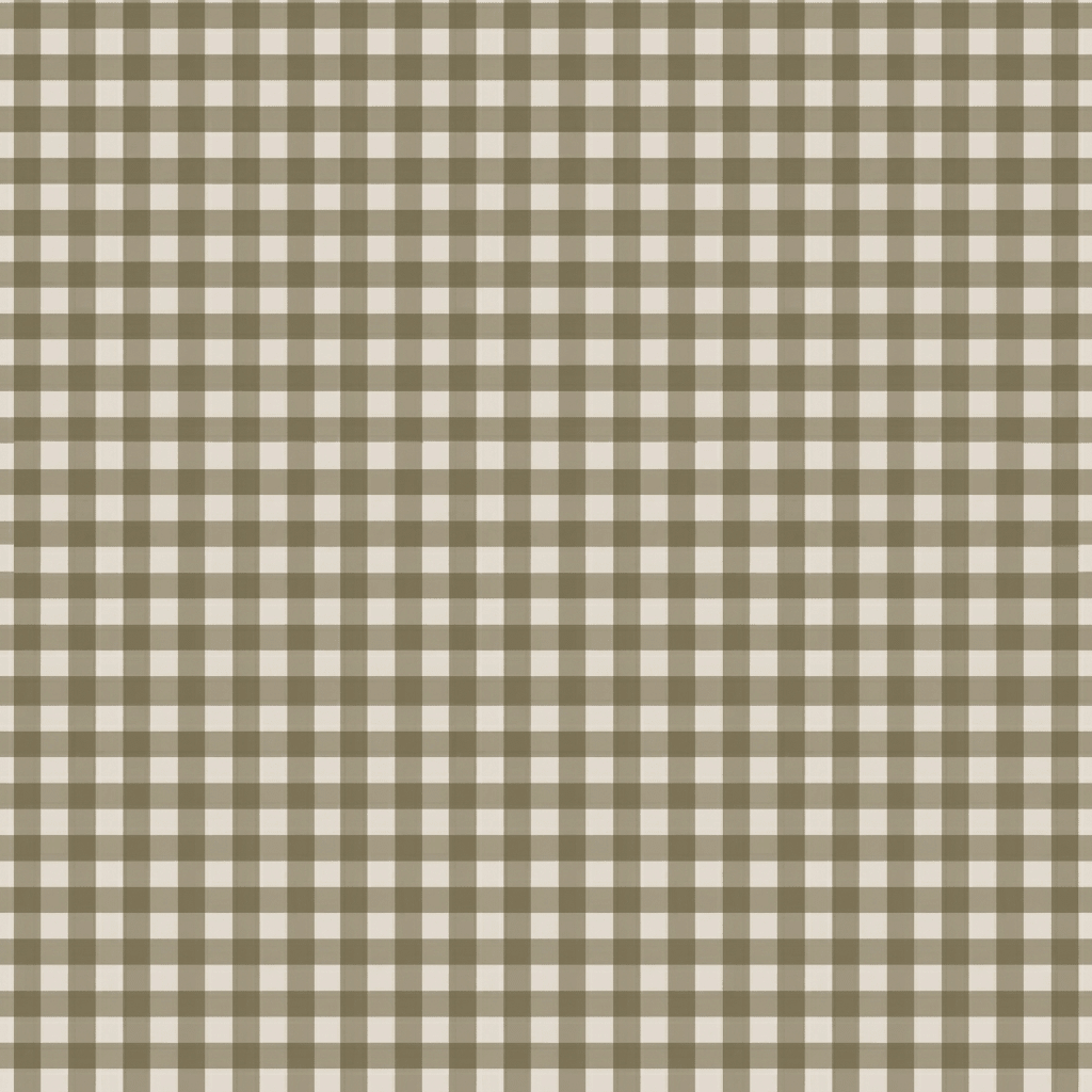 Thistle Hill Olive Gingham Wallpaper - Lemon Park