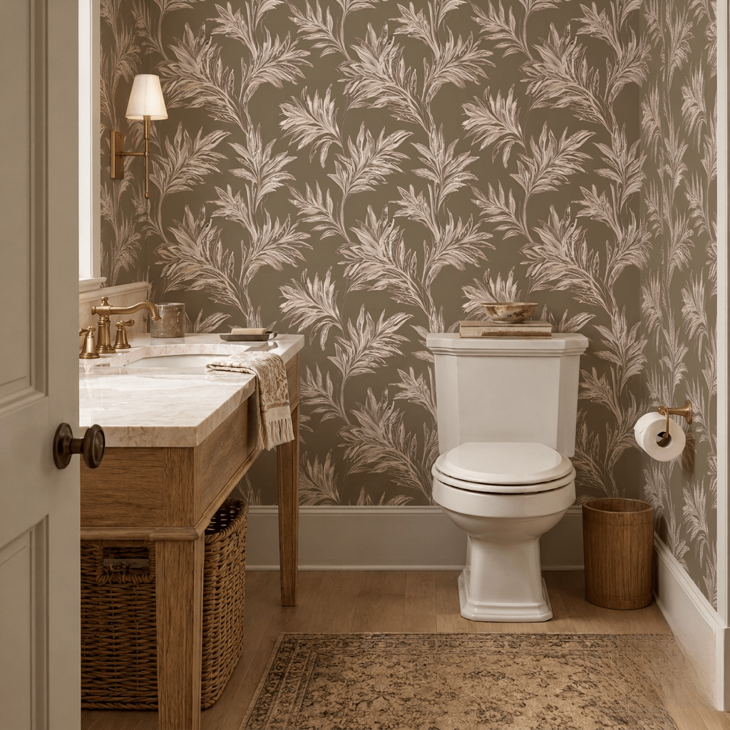 Thistle Hill Olive Willow Wallpaper - Lemon Park