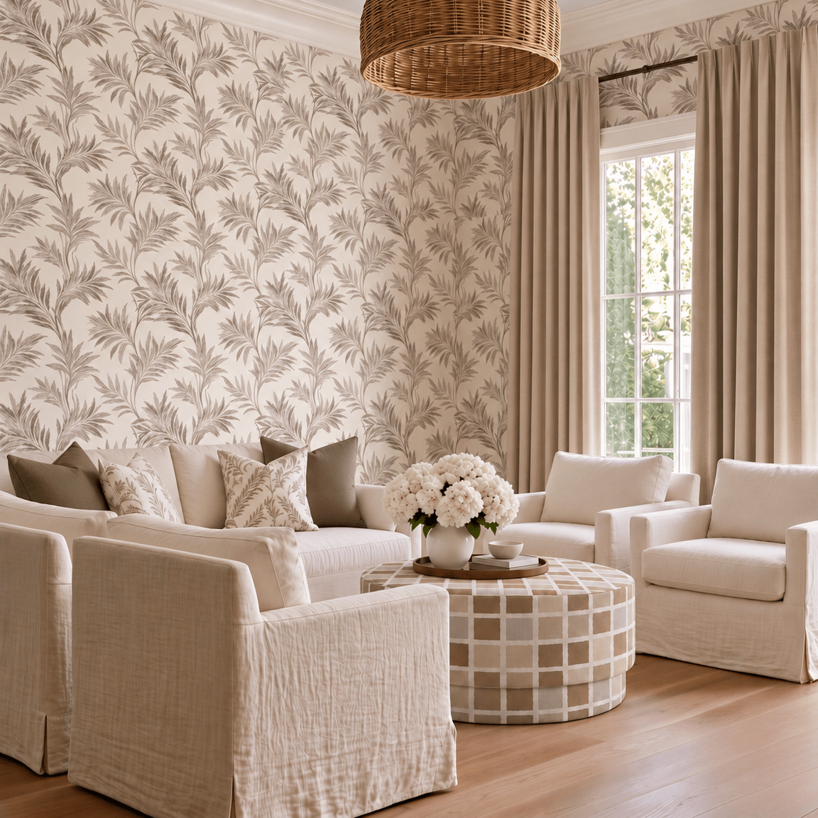 Thistle Hill Willow Wallpaper - Lemon Park