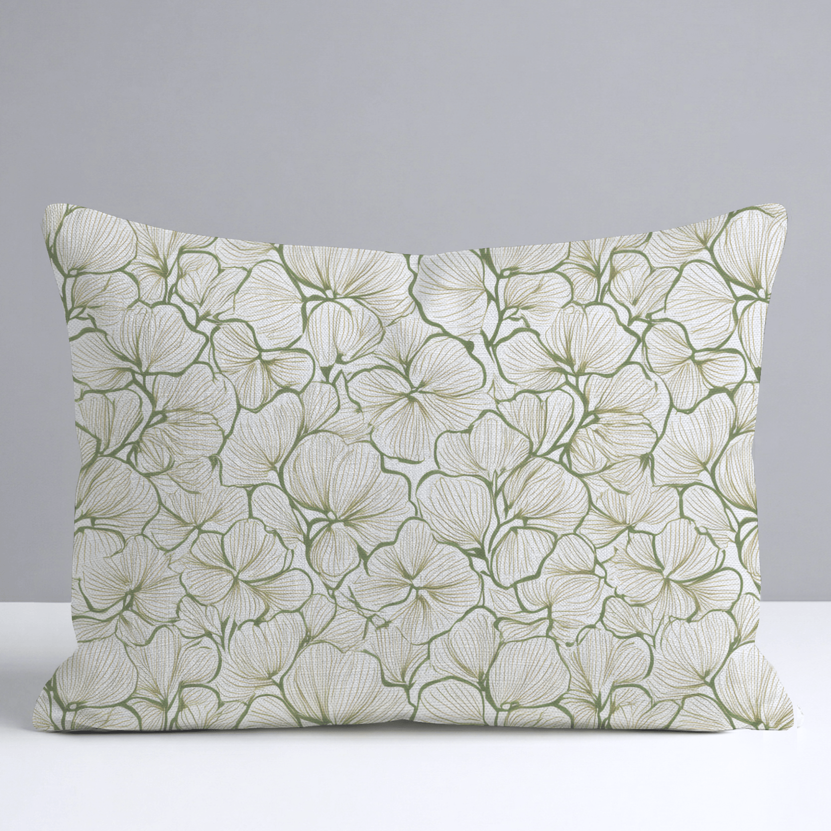 Three Leaf Clover Throw Pillow - Lemon Park