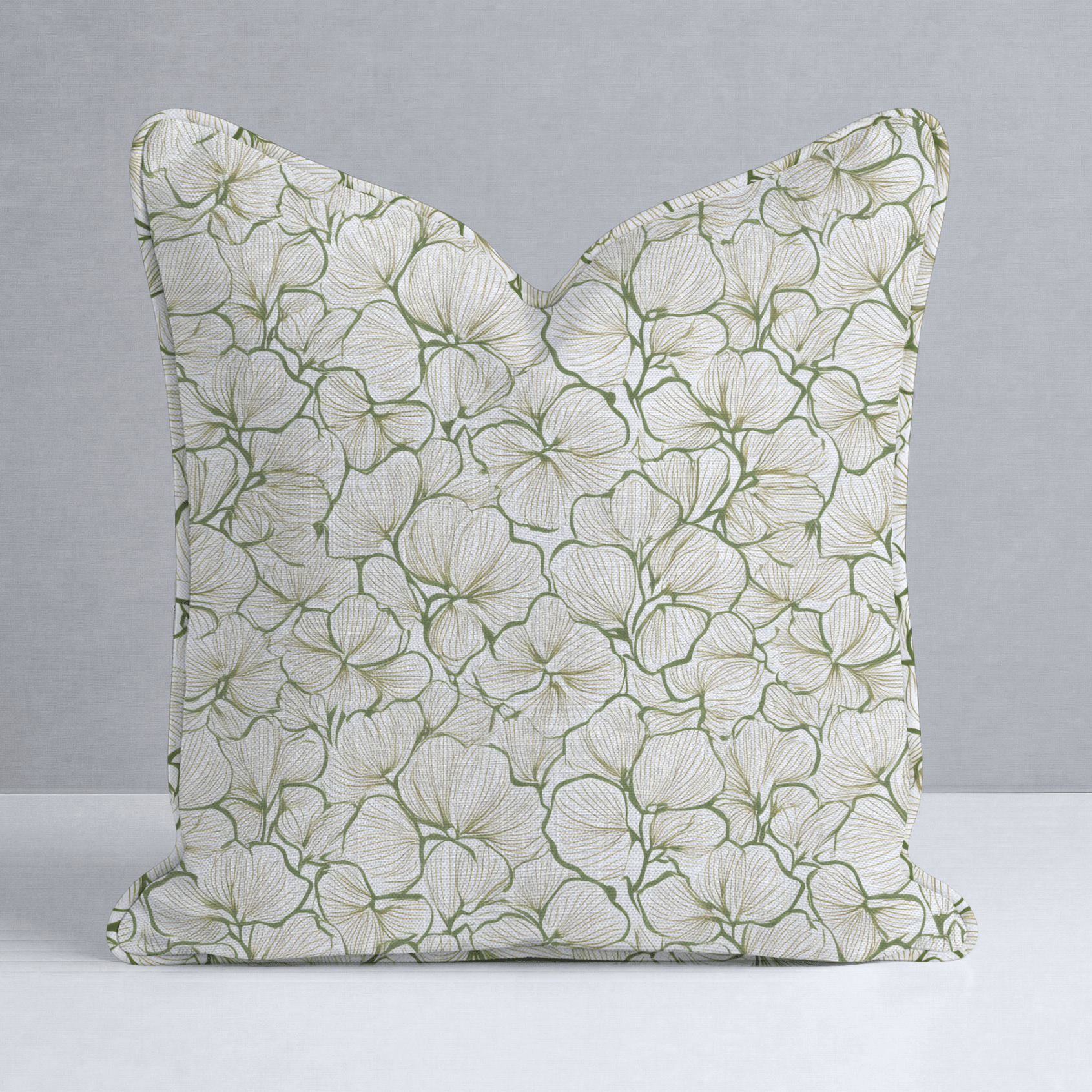Three Leaf Clover Throw Pillow - Lemon Park