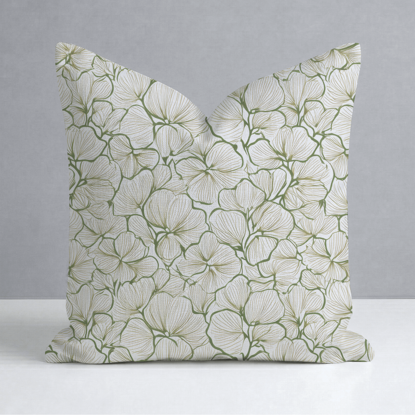 Three Leaf Clover Throw Pillow - Lemon Park
