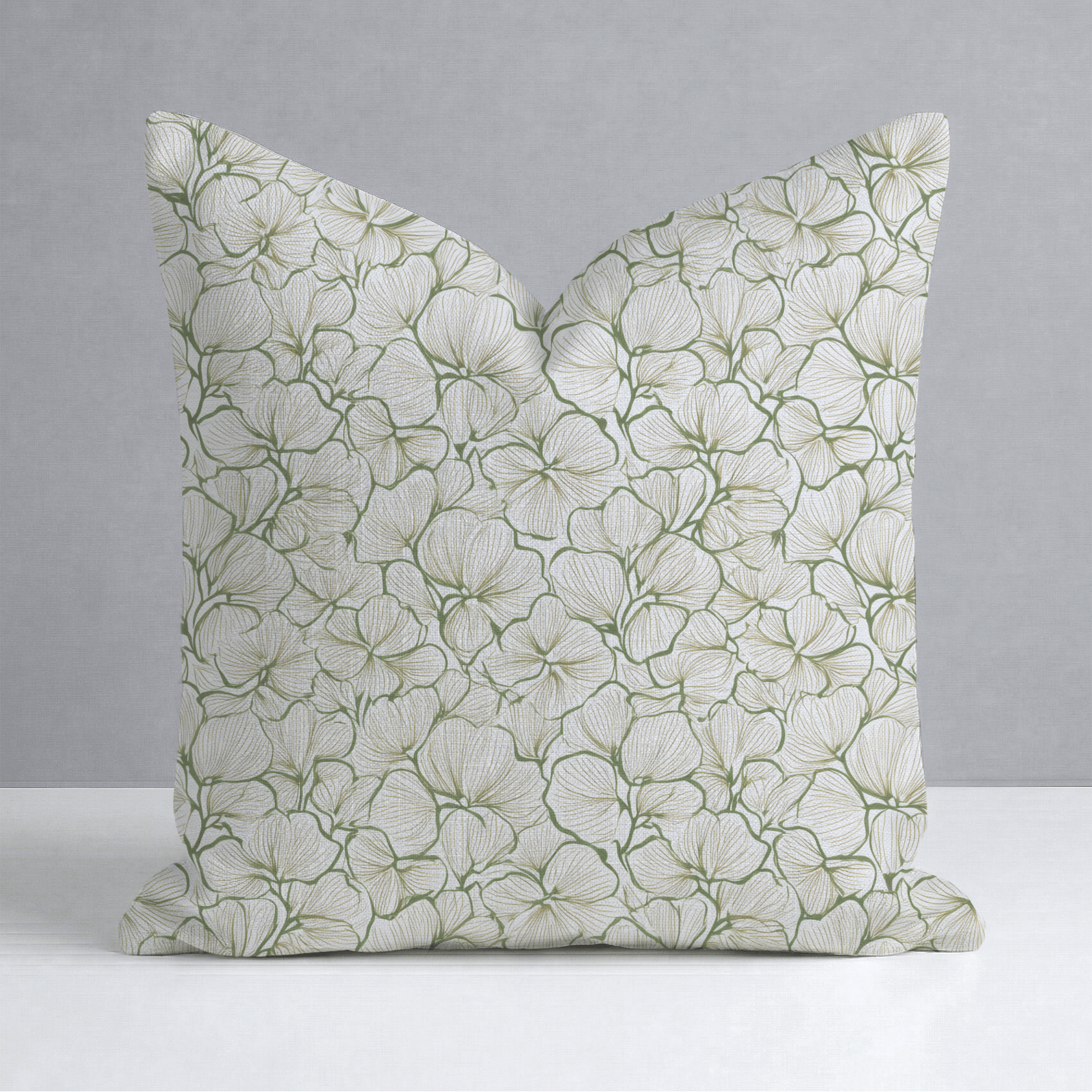 Three Leaf Clover Throw Pillow - Lemon Park