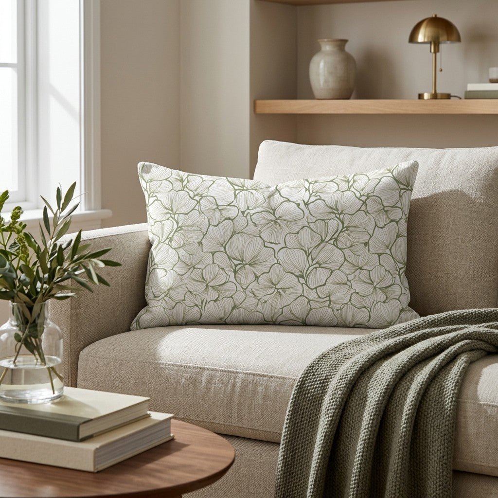Three Leaf Clover Throw Pillow - Lemon Park