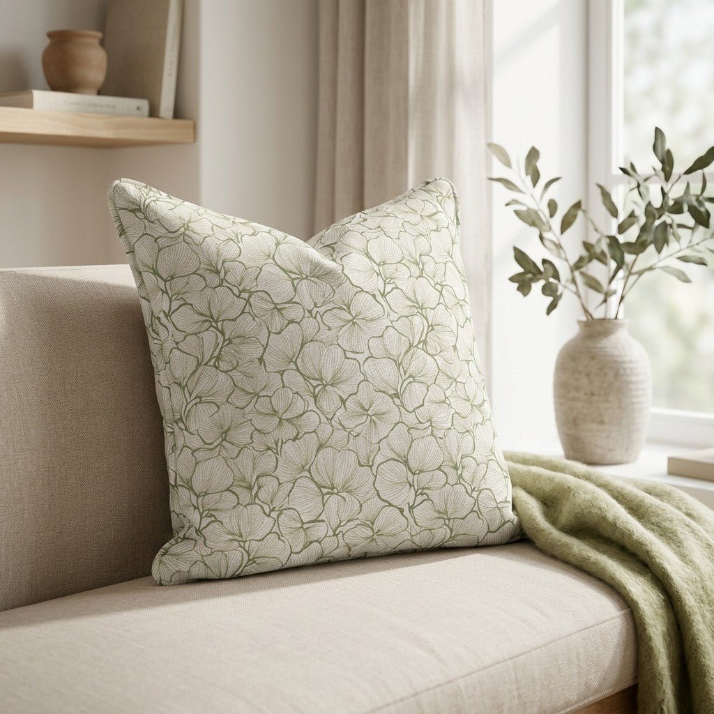 Three Leaf Clover Throw Pillow - Lemon Park