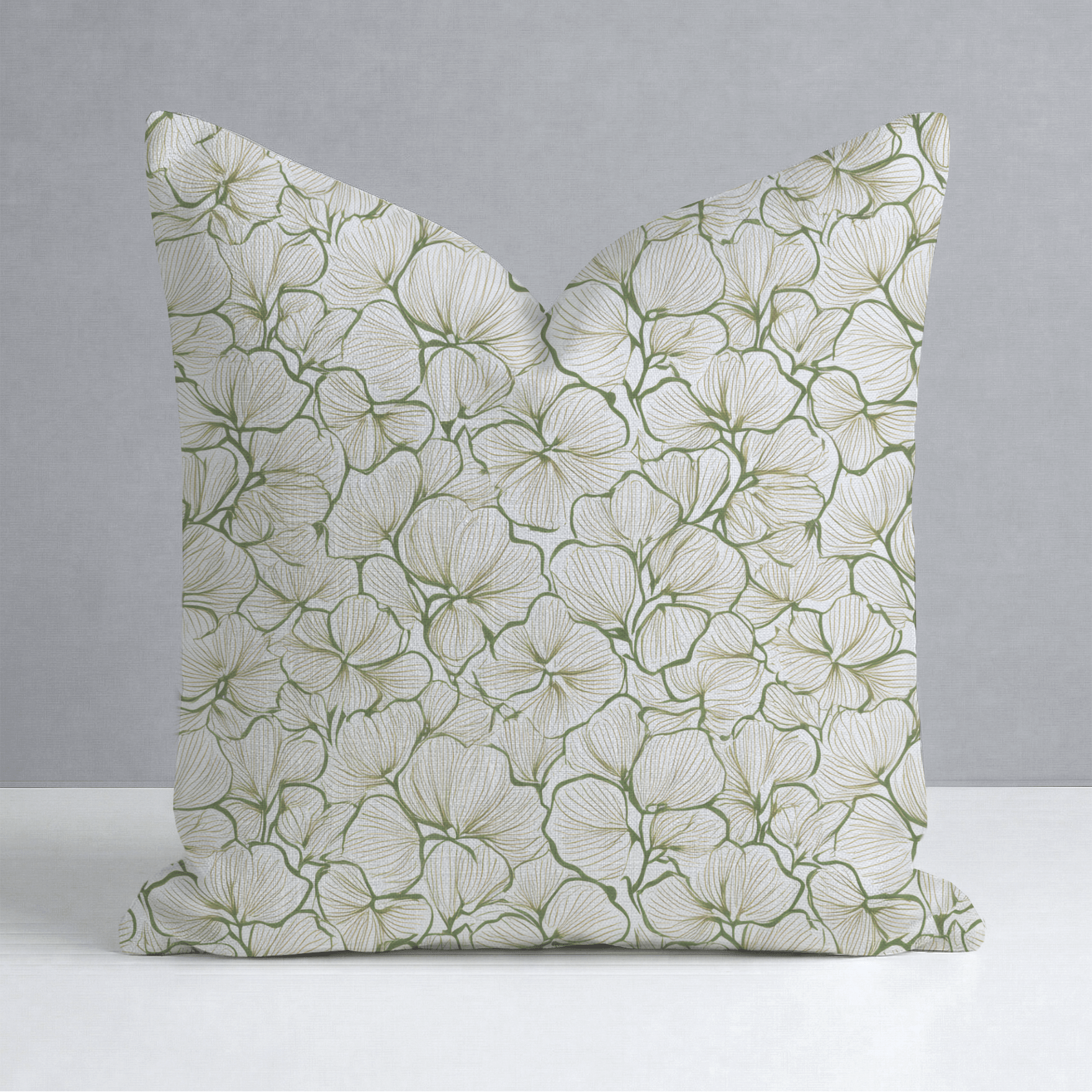 Three Leaf Clover Throw Pillow - Lemon Park