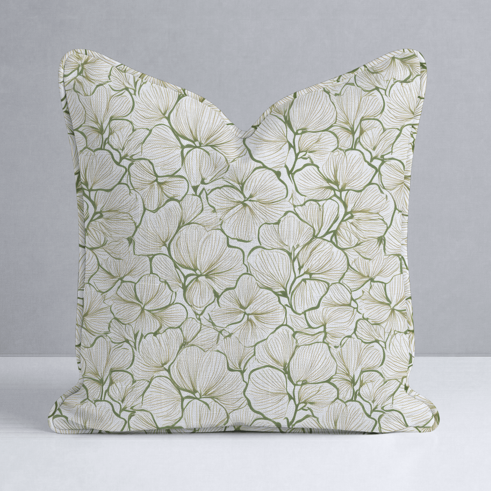 Three Leaf Clover Throw Pillow - Lemon Park