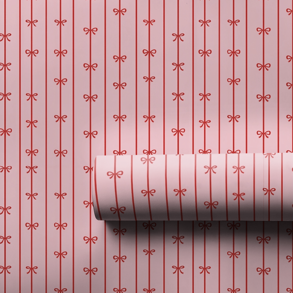 Tied in Lines - Wrapping Paper - Lemon Park