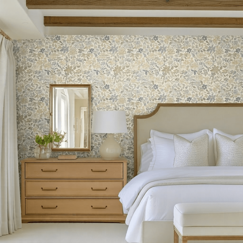 Tillie Faux Grasscloth Wallpaper - Lemon Park