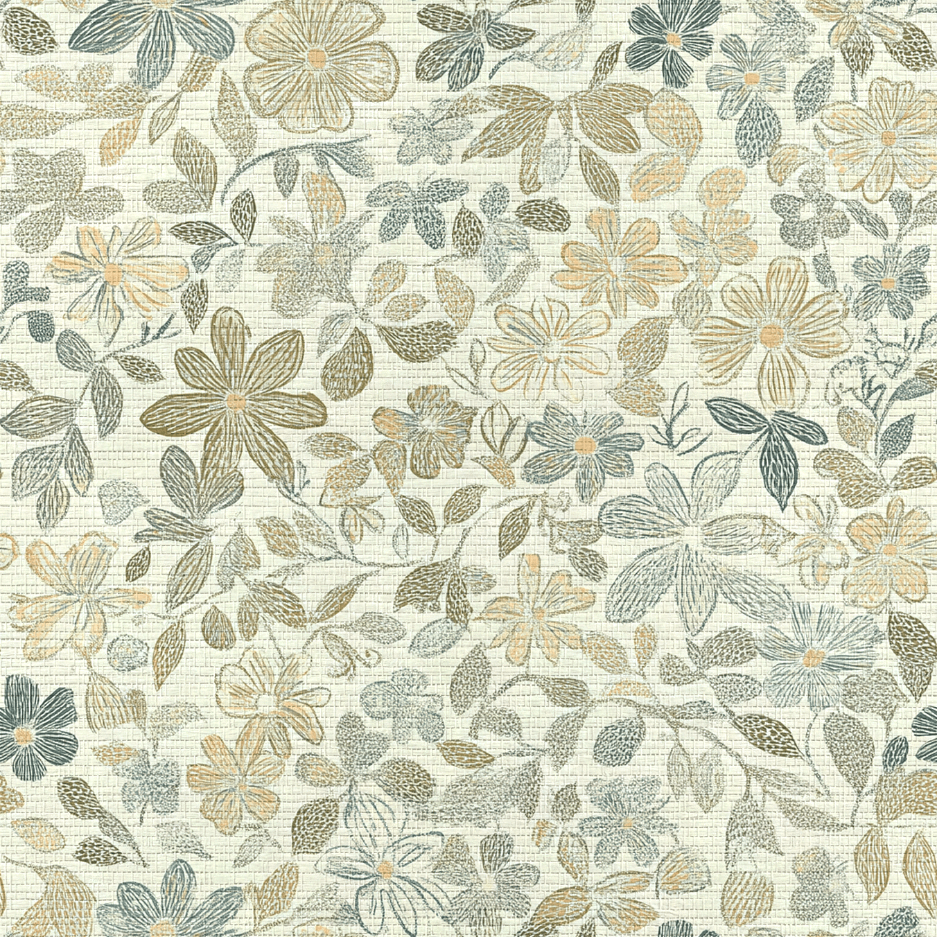 Tillie Faux Grasscloth Wallpaper - Lemon Park