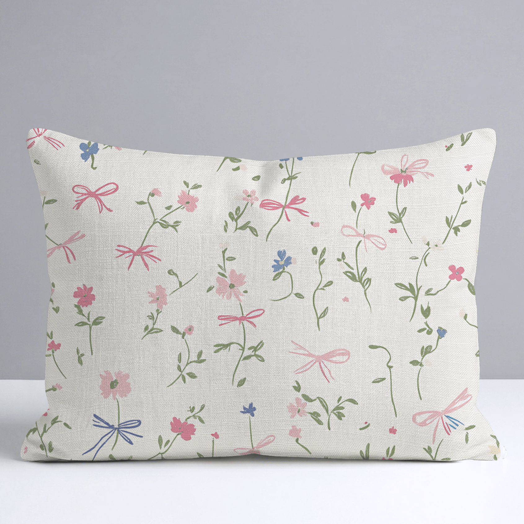 Timeless Ribbons Throw Pillow - Lemon Park