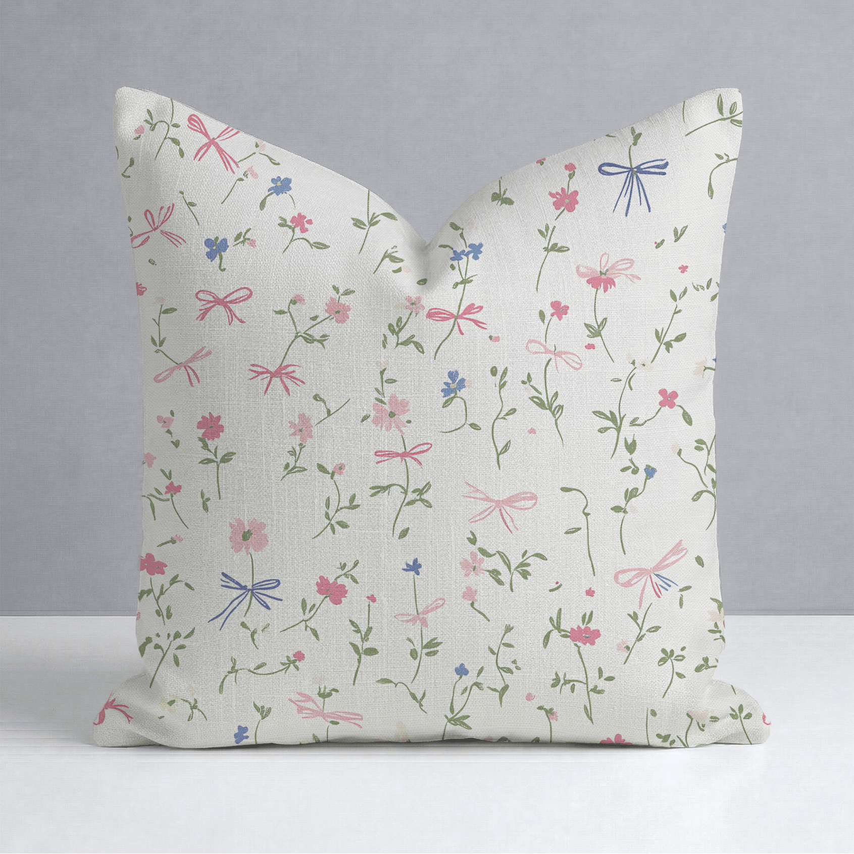 Timeless Ribbons Throw Pillow - Lemon Park