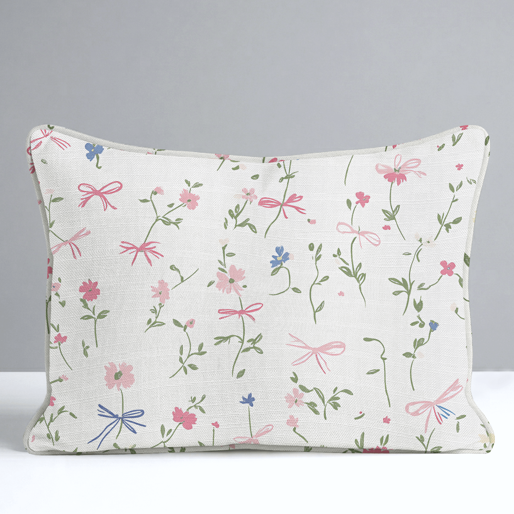 Timeless Ribbons Throw Pillow - Lemon Park