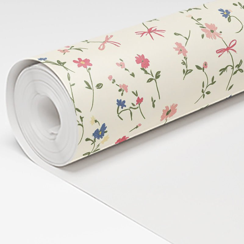 Timeless Ribbons Wallpaper - Lemon Park