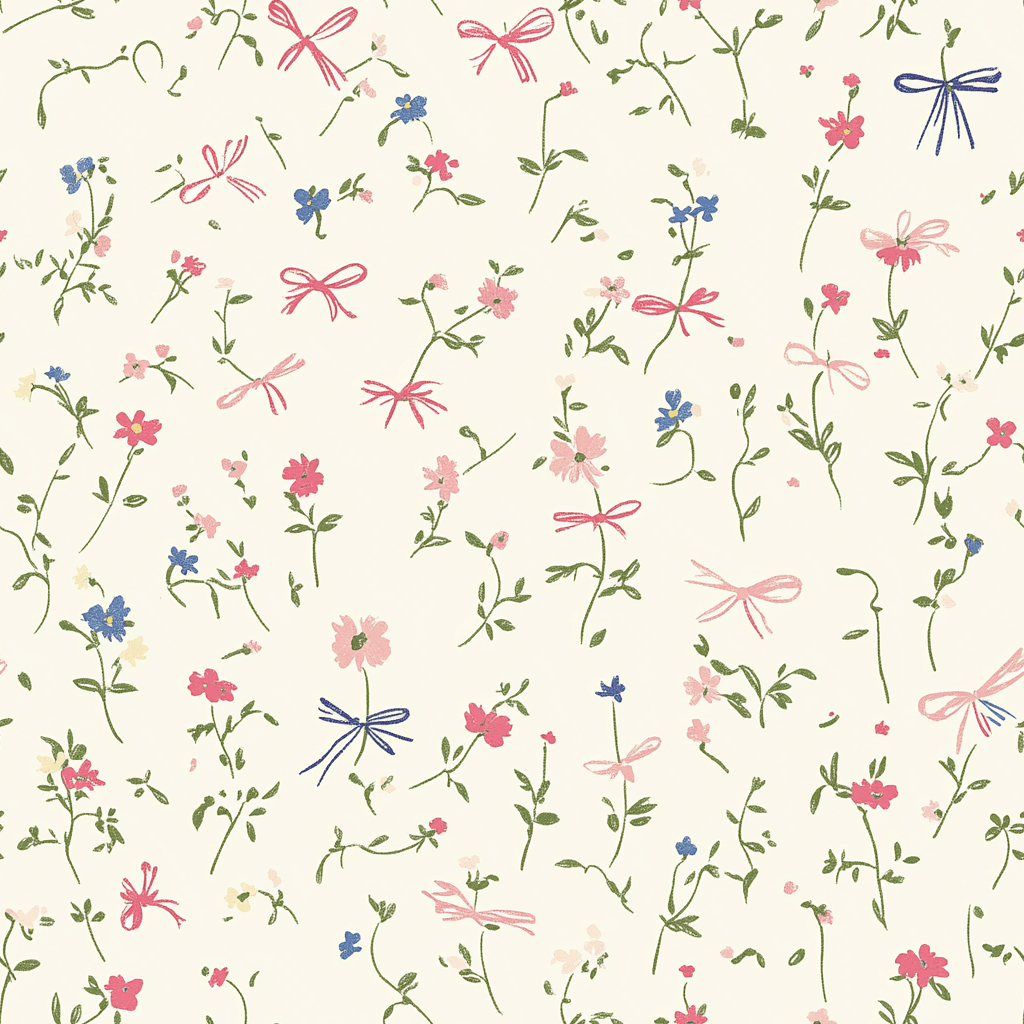 Timeless Ribbons Wallpaper - Lemon Park