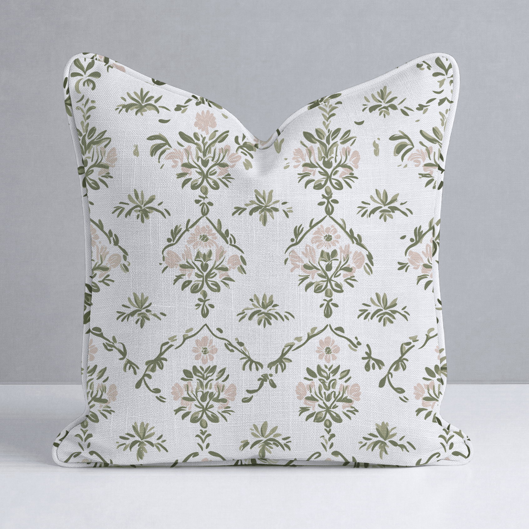 Timeless Trellis Throw Pillow - Lemon Park
