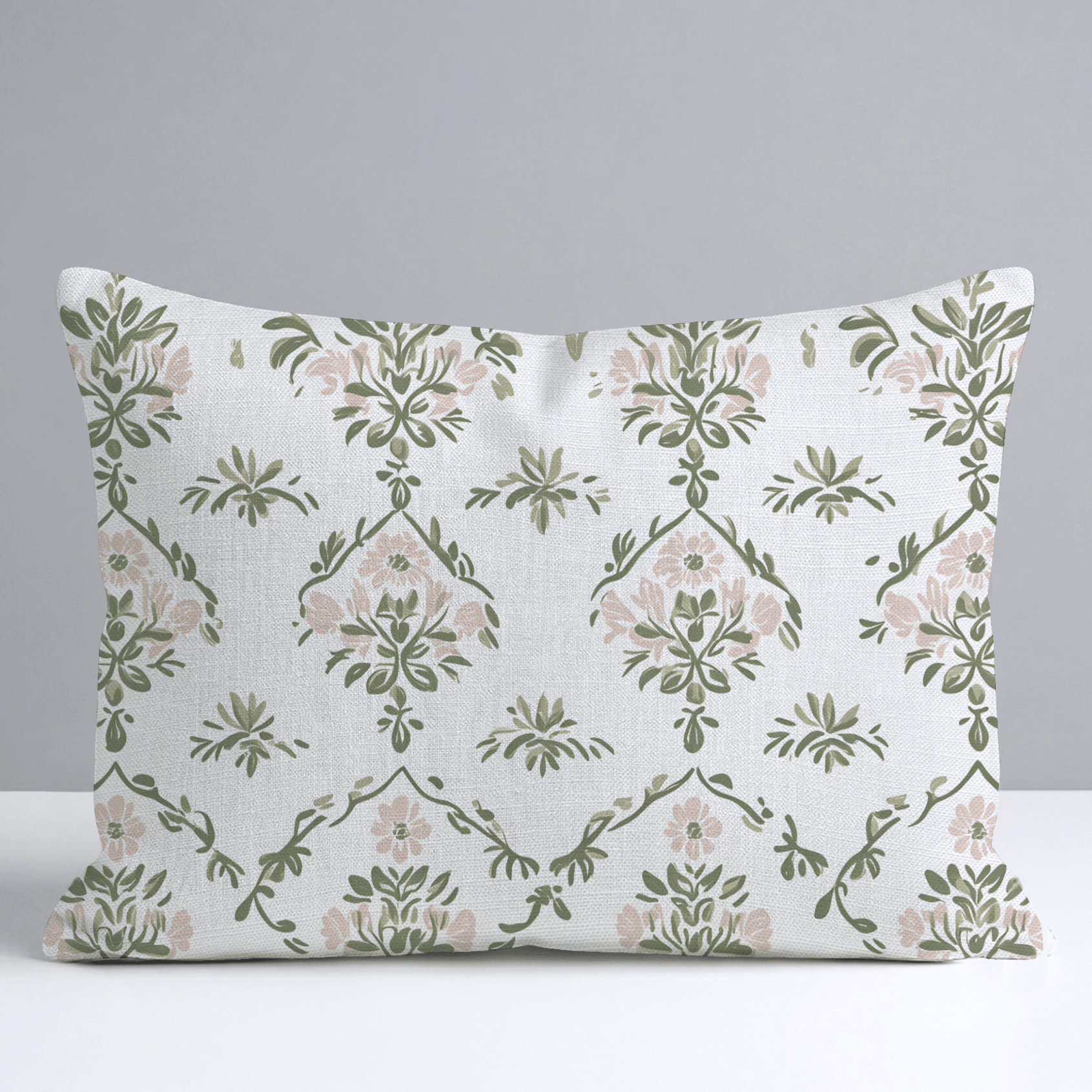 Timeless Trellis Throw Pillow - Lemon Park