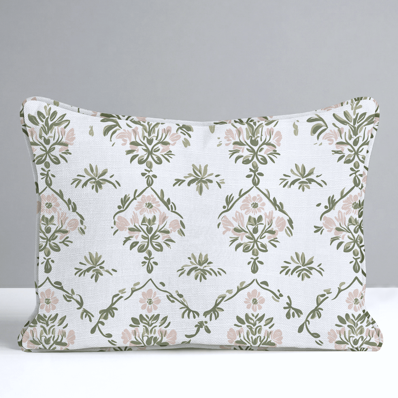 Timeless Trellis Throw Pillow - Lemon Park