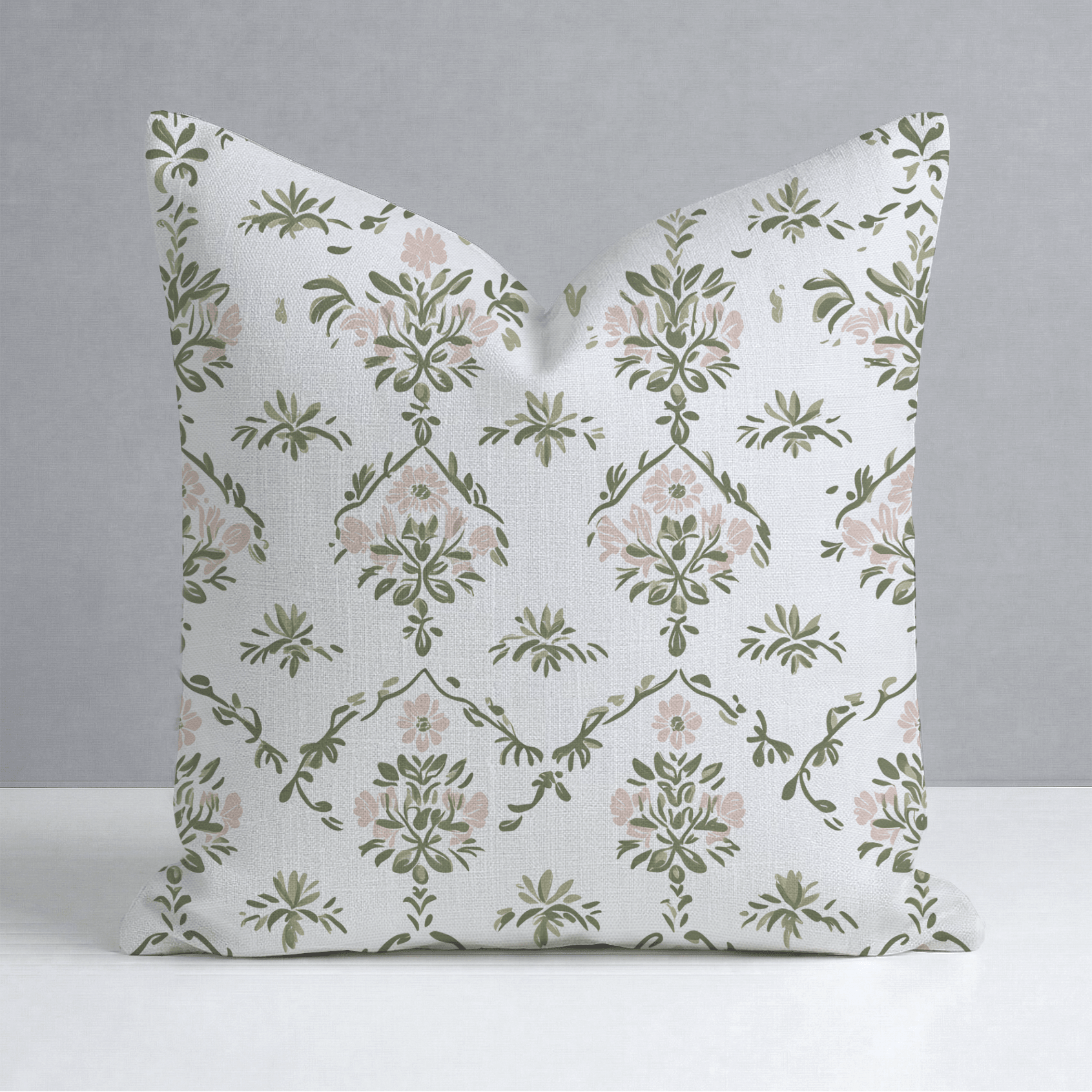 Timeless Trellis Throw Pillow - Lemon Park