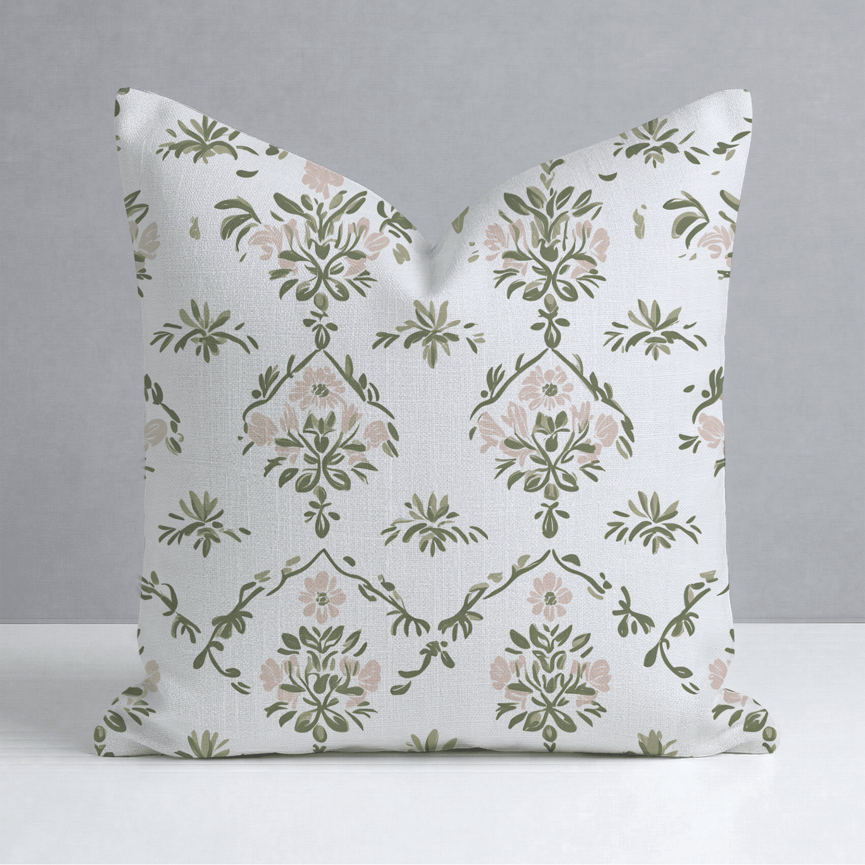 Timeless Trellis Throw Pillow - Lemon Park