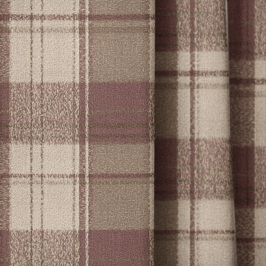 Toasted Pecan Tartan - Drapery - Lemon Park