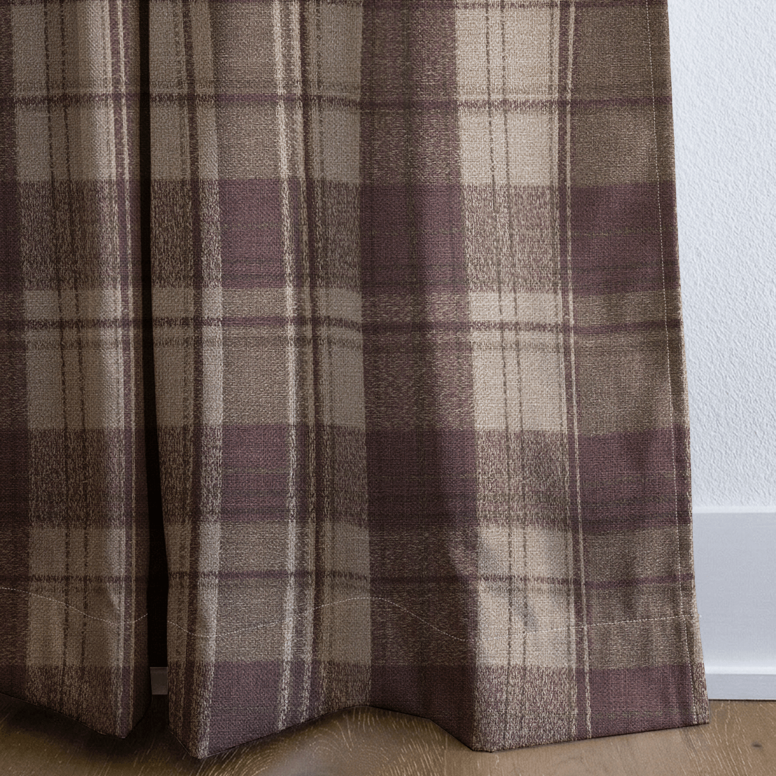 Toasted Pecan Tartan - Drapery - Lemon Park