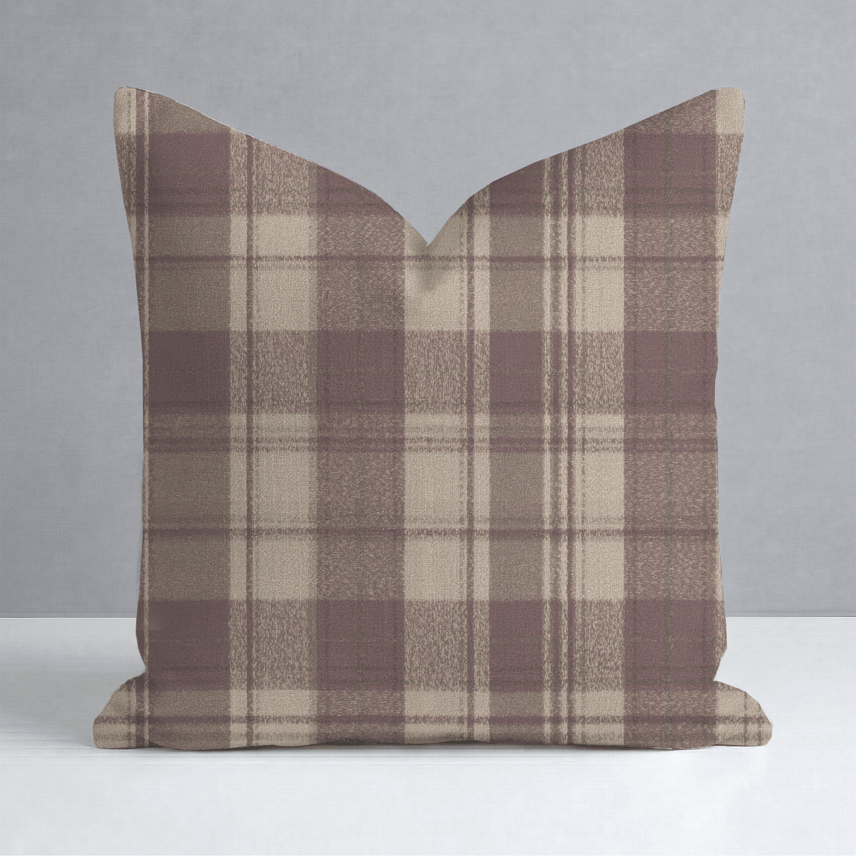 Toasted Pecan Tartan Throw Pillow - Lemon Park