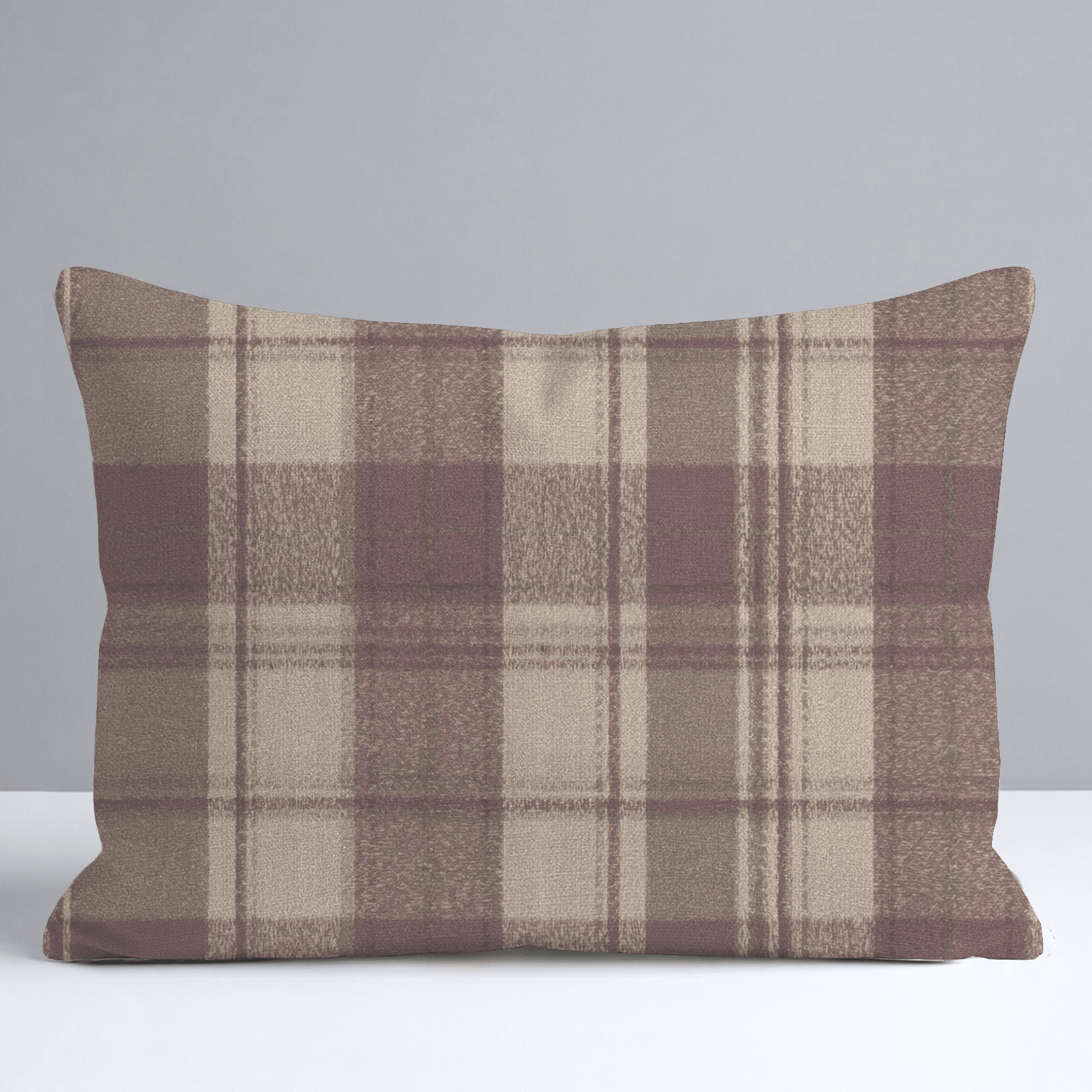 Toasted Pecan Tartan Throw Pillow - Lemon Park