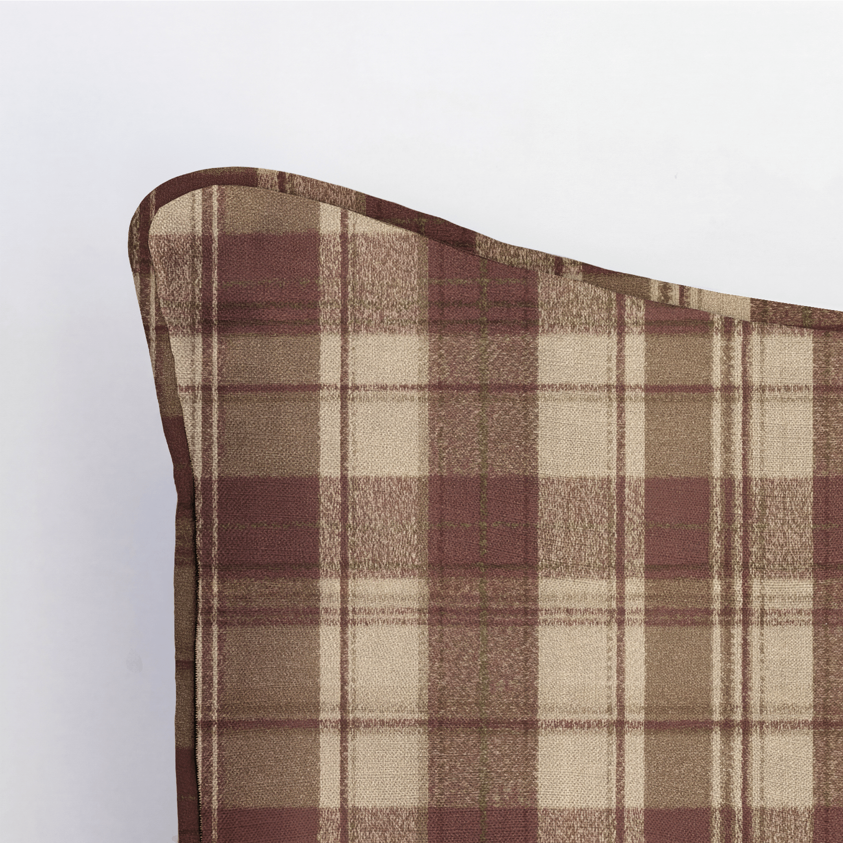 Toasted Pecan Tartan Throw Pillow - Lemon Park