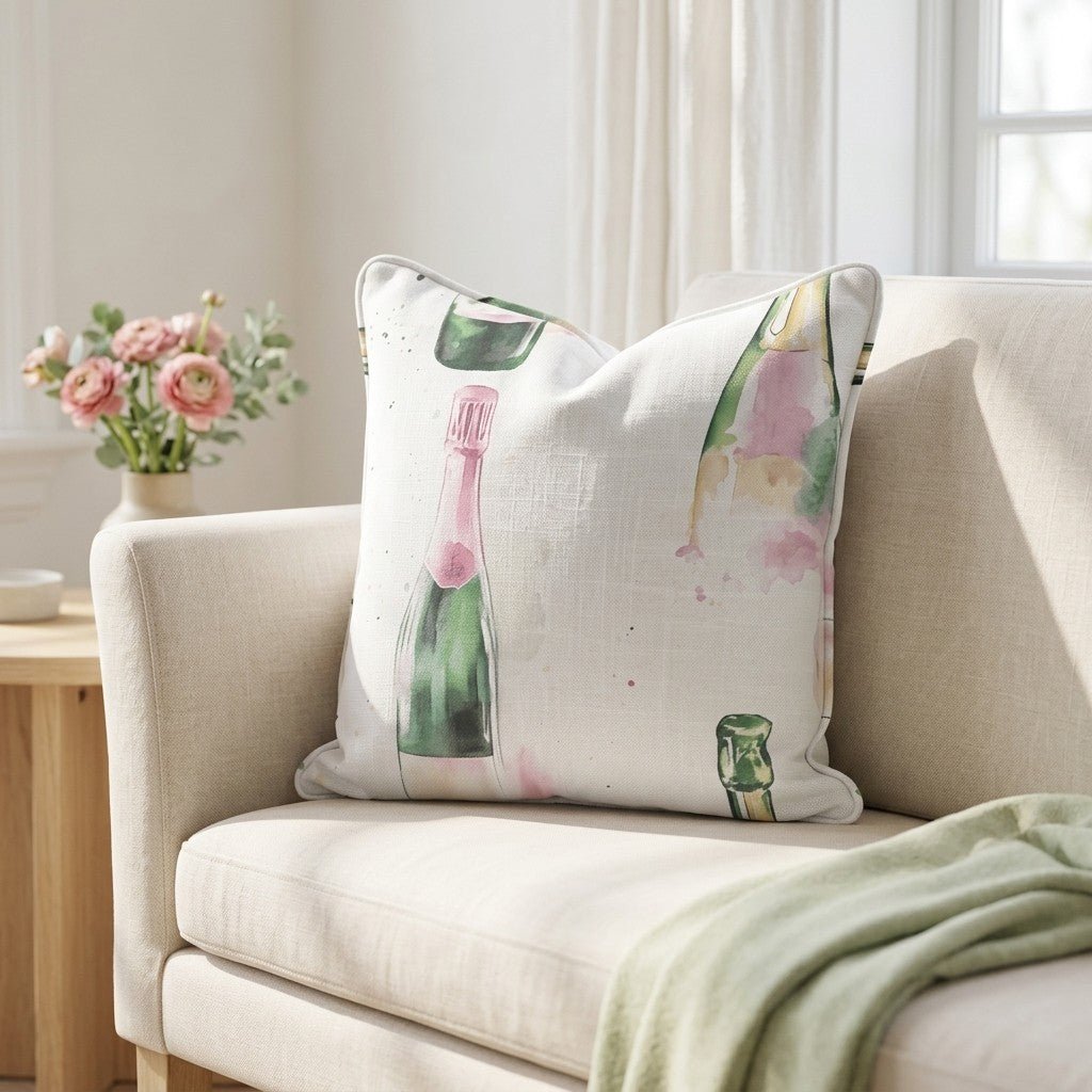Toasty & Tipsy Throw Pillow - Lemon Park