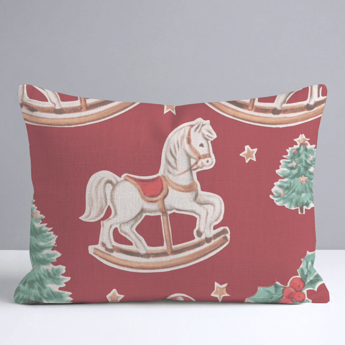 Toy Shop Ponies Throw Pillow - Lemon Park