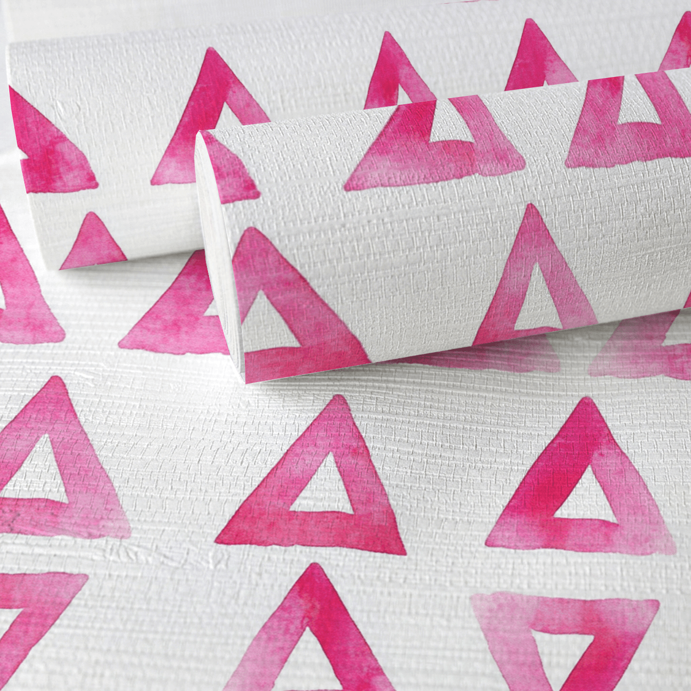 Triangle Tango Faux Grasscloth Wallpaper - Lemon Park