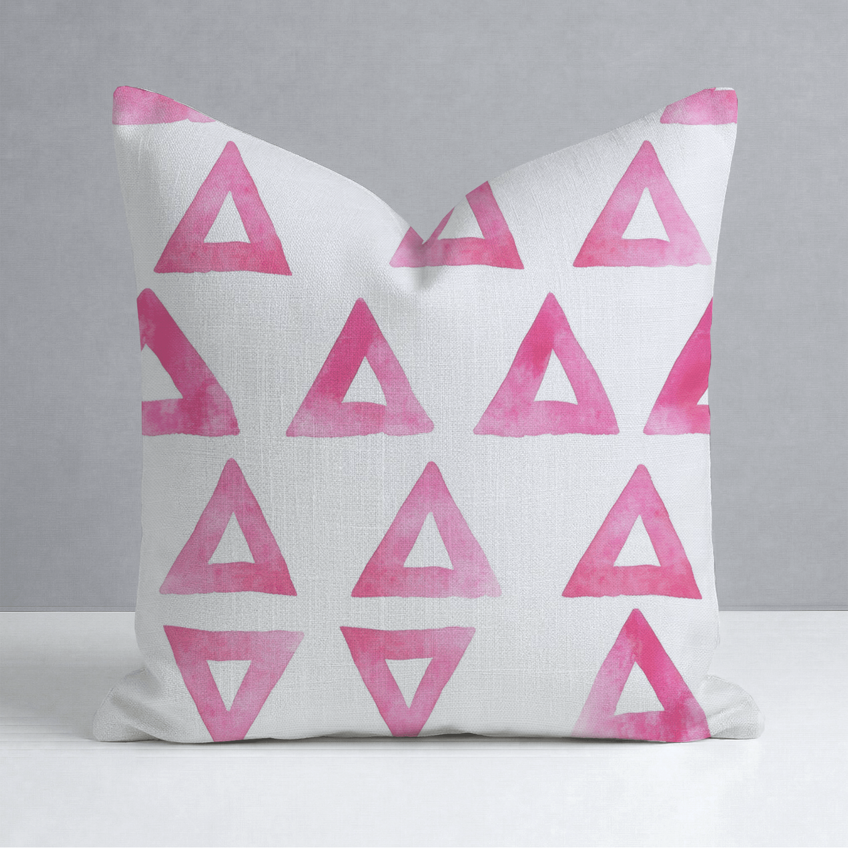 Triangle Tango Throw Pillow - Lemon Park